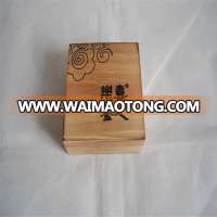 Custom sliding wooden box small wood tea boxes with magnets