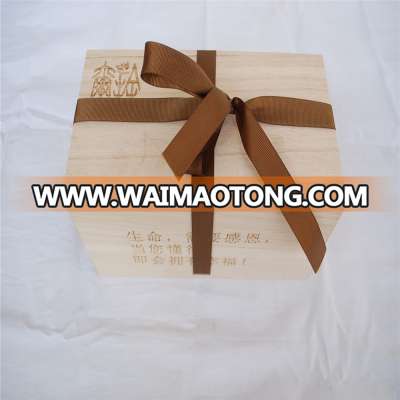 Customized solid wood mooncake packaging box