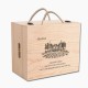 Good Quality Pine Wood Box for 6 Bottles Wine, 25 Oz. /Bottle