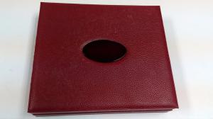 Wine Red Leather Jewelry Box