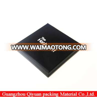 16 Pcs Different Size Custom Logo Black Color Paper Gift Boxes With Divider For Homemade Chocolate Packaging